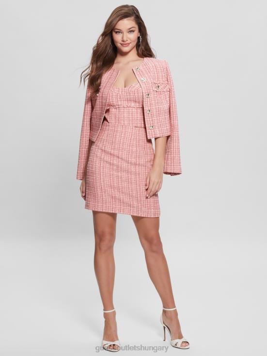 GUESS Vintage Blush Multi 8ZX4F1461 Emily Tweed Top