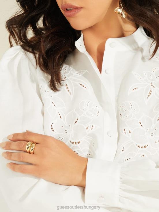 GUESS Silver/Gold 8ZX4F3927 14K Gold-Plated Dome Ring Set