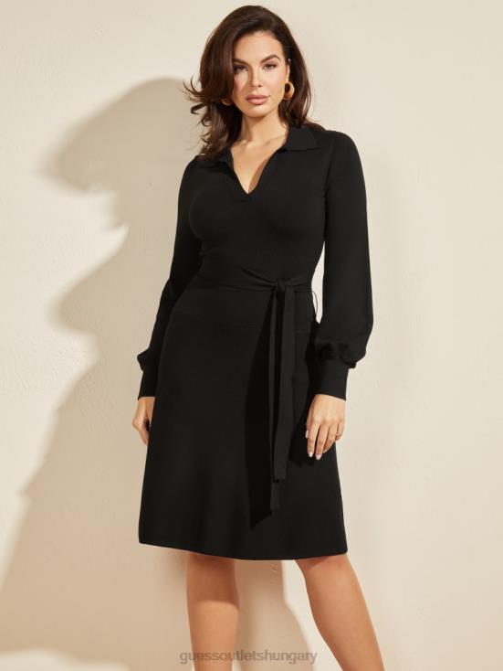 GUESS Black 8ZX4F847 Brooklyn Sweater Dress