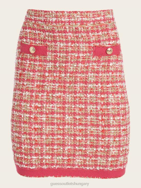 GUESS Coral Peonie Tweed 8ZX4F2134 Mariah Tweed Skirt
