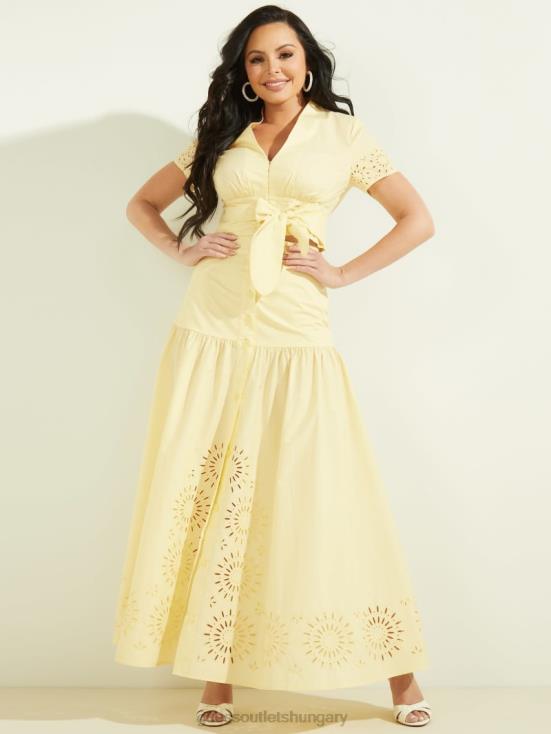 GUESS Cornsilk 8ZX4F2436 Kaia Poplin Maxi Skirt