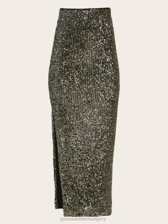 GUESS Jet Black Multi 8ZX4F2364 Sparkle in the Dark Skirt