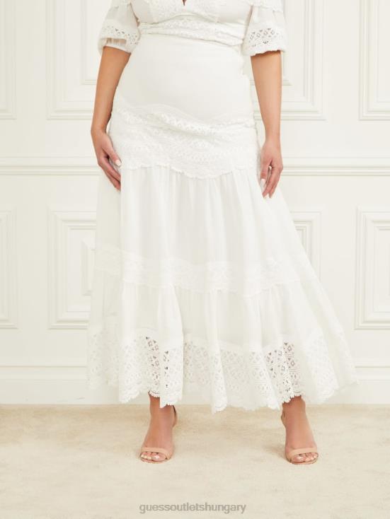 GUESS Pale Pearl 8ZX4F2226 Lou Lou Maxi Skirt