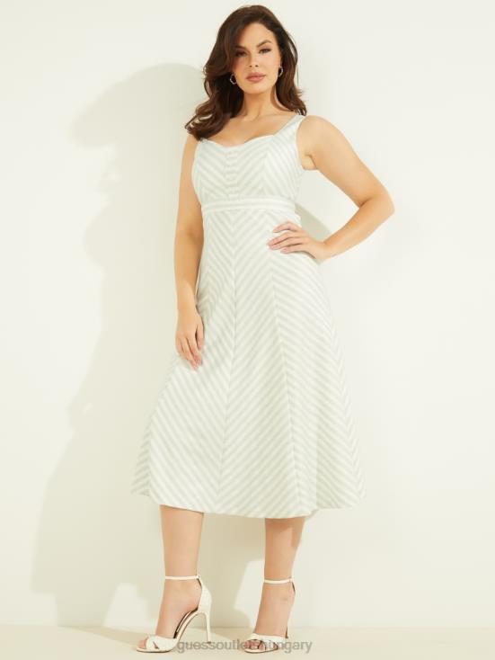 GUESS Peaceful Sky Stripes 8ZX4F874 Isabel Dress