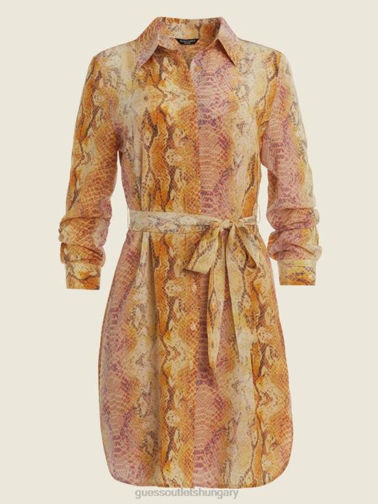 GUESS Sonora Skin 8ZX4F780 Next Level Silk Shirt Dress