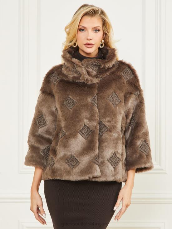 GUESS Allover Embroidered 8ZX4F1895 Luna Jacket