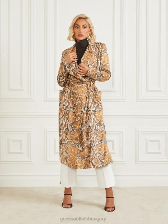 GUESS Secret Skin Print 8ZX4F1922 Hudson Snakeskin Printed Cover-Up