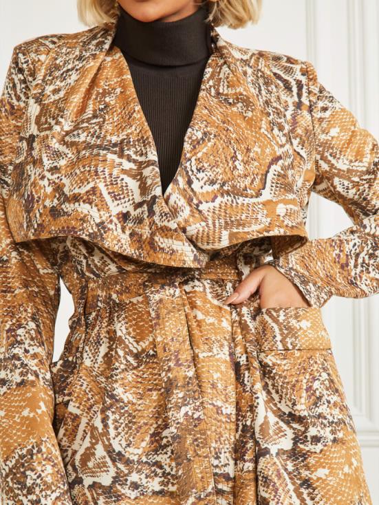 GUESS Secret Skin Print 8ZX4F1922 Hudson Snakeskin Printed Cover-Up