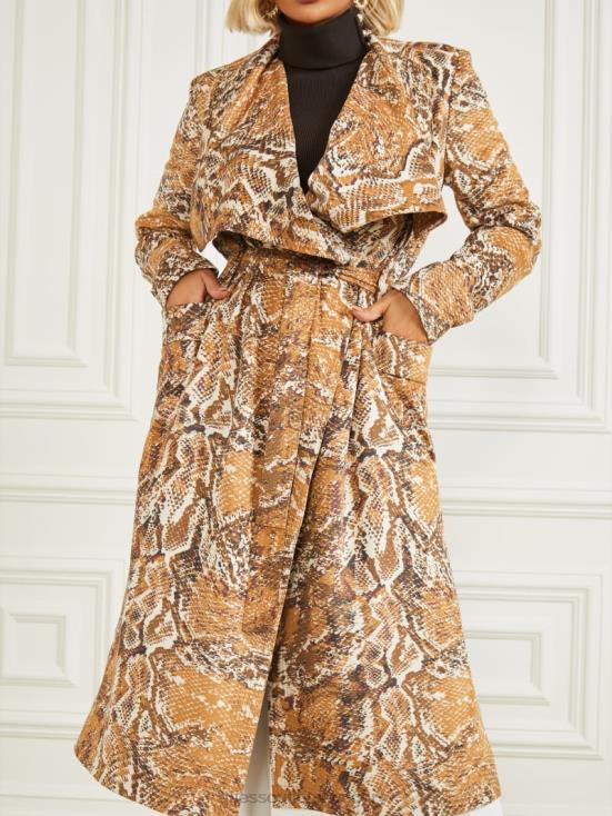 GUESS Secret Skin Print 8ZX4F1922 Hudson Snakeskin Printed Cover-Up