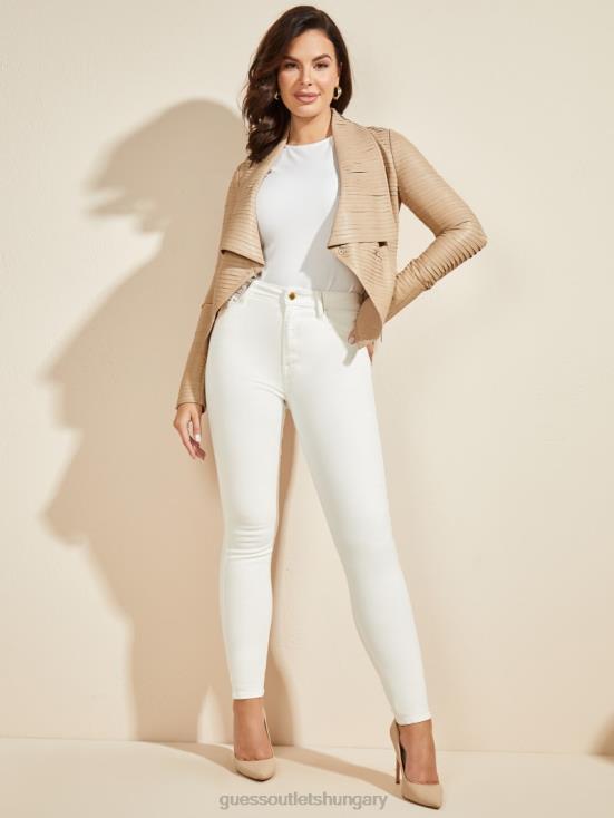 GUESS Sheer Fancy 8ZX4F1823 Shayna Drape Leather Jacket