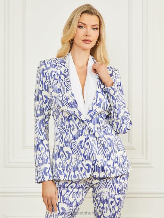 GUESS Substance Blue Print 8ZX4F1745 Substance Blazer