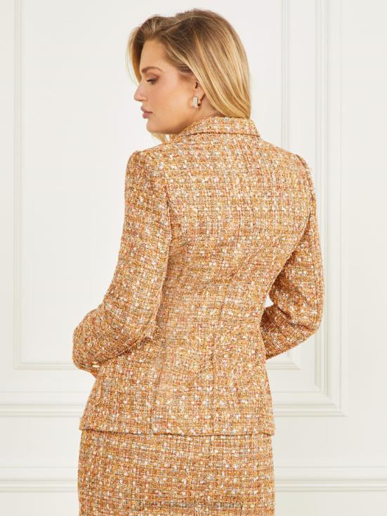 GUESS Tallulah Multicolor Tweed 8ZX4F1970 Angelica Tweed Blazer