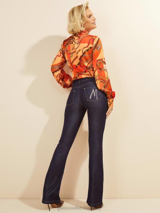 GUESS Blue Rinse Wash 8ZX4F50 Mini Flare Denim Pant