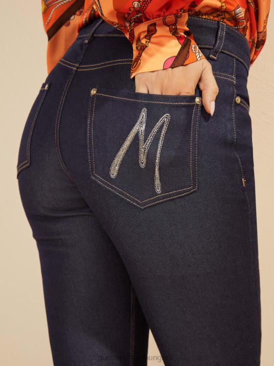 GUESS Blue Rinse Wash 8ZX4F50 Mini Flare Denim Pant