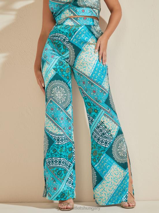 GUESS Mykanos Blue Combo 8ZX4F2191 Mykonos Silk Pant