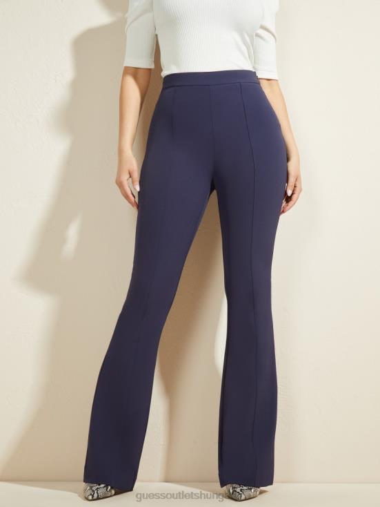 GUESS Nocturnal Navy 8ZX4F2265 Chloe Flared Pant