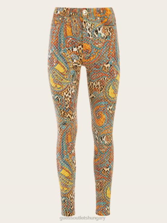 GUESS Phoenix Rising Print 8ZX4F2286 Phoenix Rising Stiletto No. 97 Skinny Jeans