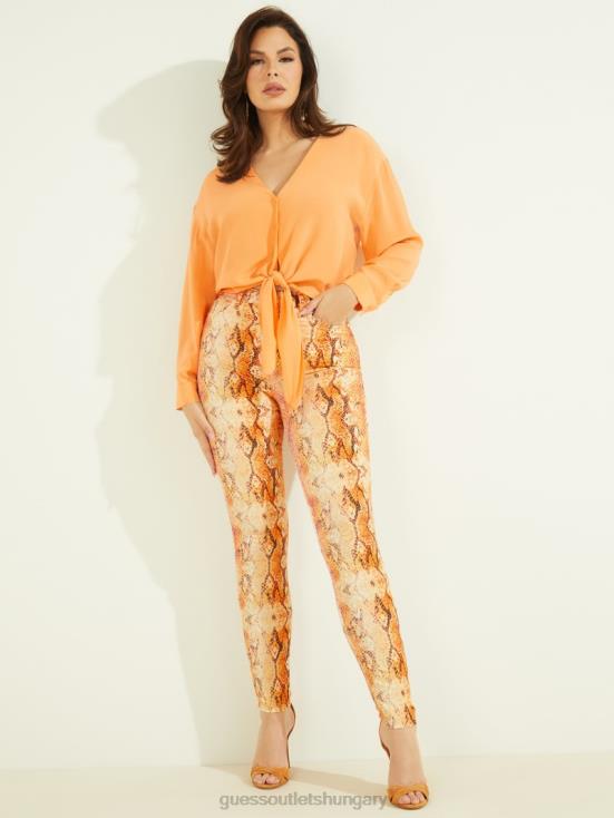 GUESS Sonora Skin 8ZX4F282 Snakeskin Stiletto No. 97 Skinny Jean