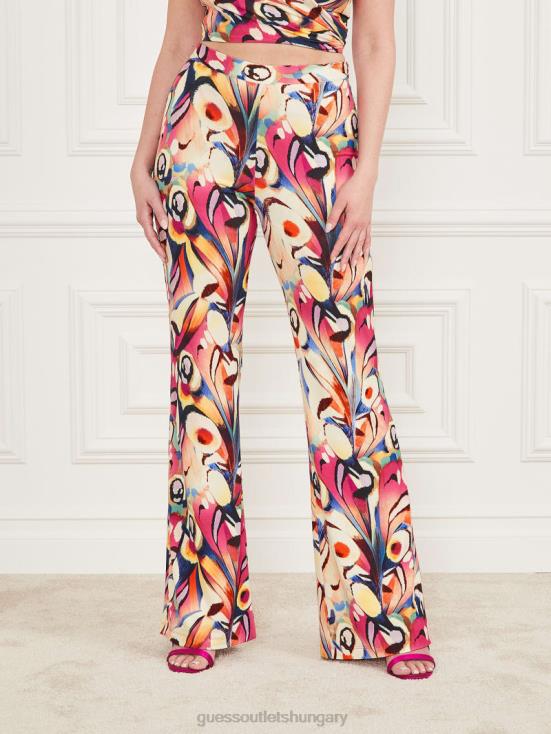GUESS Wonderland Print 8ZX4F2082 Anise Flared Pant