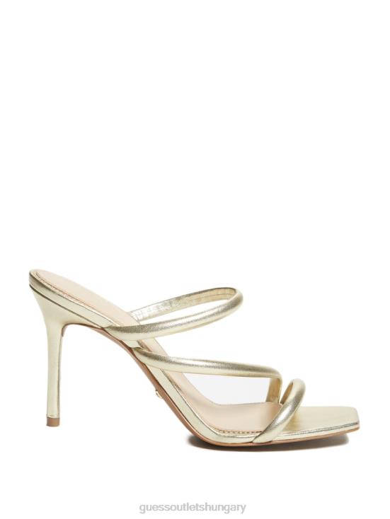 GUESS Gld-1 Gold 8ZX4F3471 Dorila Leather Strappy Sandal