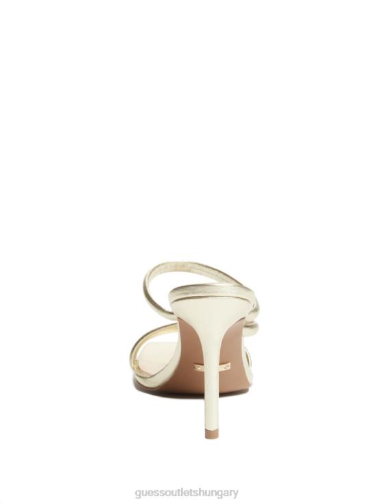 GUESS Gld-1 Gold 8ZX4F3471 Dorila Leather Strappy Sandal