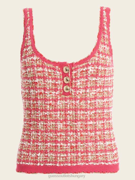 GUESS Coral Peonie Tweed 8ZX4F1151 Mariah Tweed Top