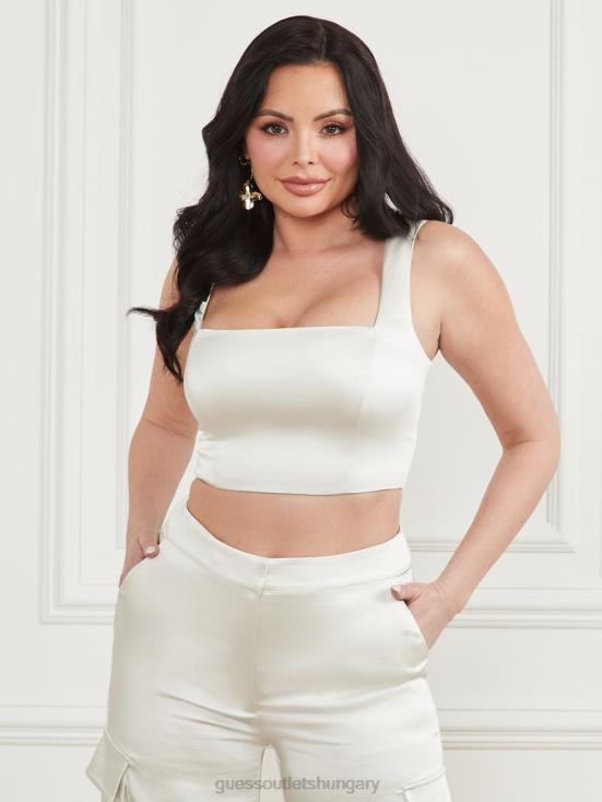 GUESS Pale Pearl Multi 8ZX4F1180 Vera Crop Top