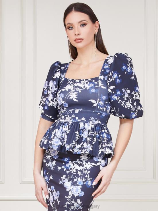 GUESS Petal Pose Indigo 8ZX4F1705 Alexis Petal Pose Top