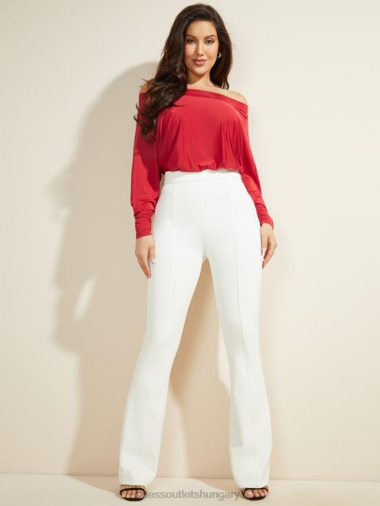 GUESS Samba Red Vibes 8ZX4F1577 Carter Off-the-Shoulder Bodysuit