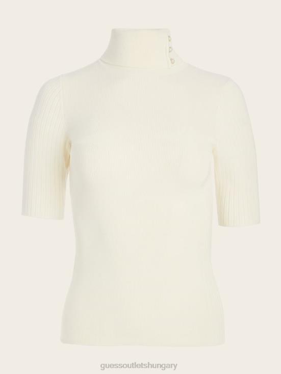 GUESS Sandy Shore 8ZX4F1590 Eco Lena Turtleneck Ribbed Top