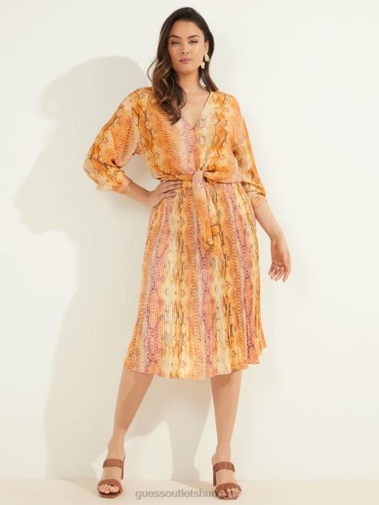 GUESS Sonora Skin 8ZX4F1567 Sonora Silk Tie-Front Blouse