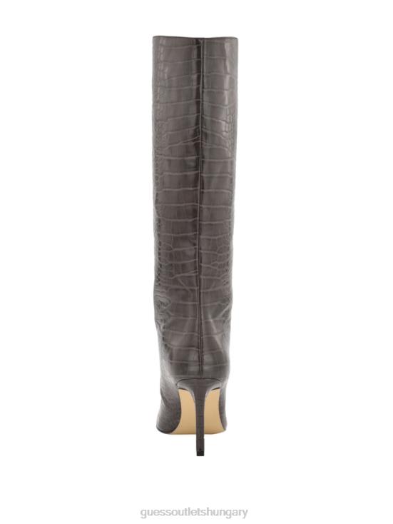GUESS Dark Brown 8ZX4F3523 Dayton Faux-Leather Knee-High Boots