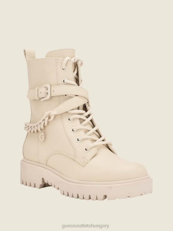 GUESS Ivory 150 8ZX4F3512 Olisie Buckle Utility Boots