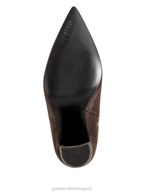 GUESS Medium Brown 8ZX4F3526 Abetter Faux-Suede Over-the-Knee Boots