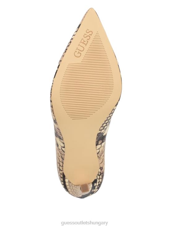 GUESS Medium Natural 101 8ZX4F3531 Simone Zip-Up Heel Booties