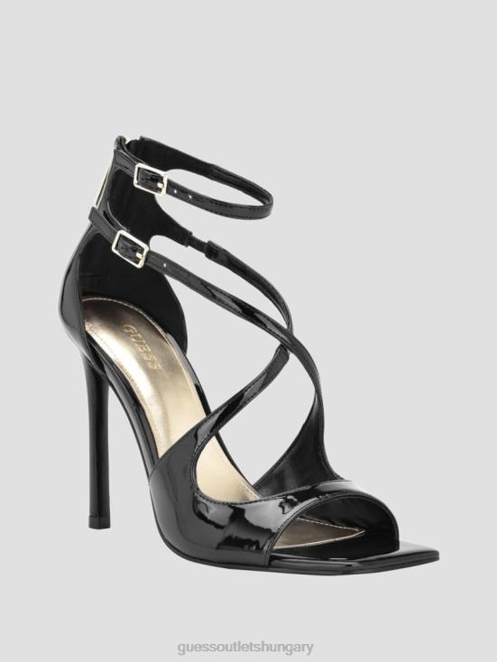 GUESS Black 8ZX4F3392 Sella Strappy Stiletto Heels