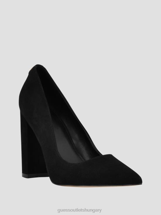 GUESS Black 8ZX4F3425 Abagail Leather Heels