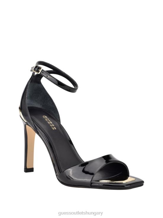 GUESS Black Patent 8ZX4F3428 Divine Heeled Sandals