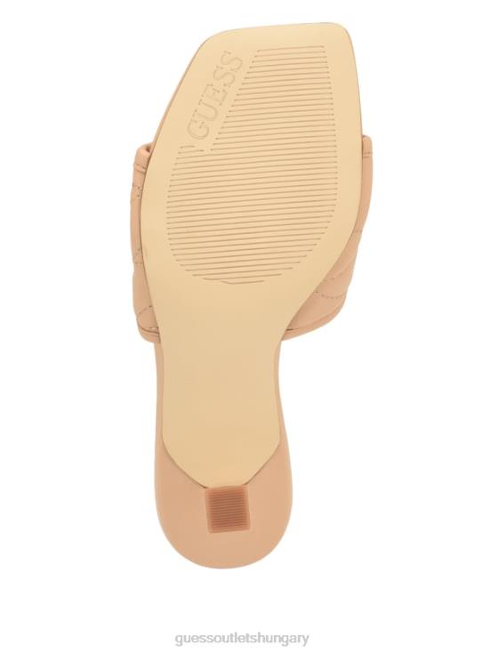 GUESS Light Natural 110 8ZX4F3393 Yana G Logo Heeled Mules