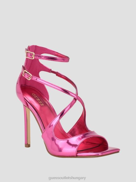 GUESS Medium Pink 8ZX4F3390 Sella Strappy Stiletto Heels