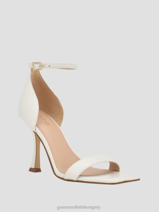 GUESS White Graffiti 8ZX4F3400 Yael Leather Heels