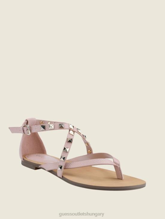 GUESS Light Pink 680 8ZX4F3489 Nizana Strappy Stud Sandals