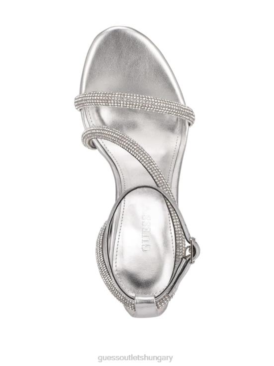 GUESS Stripe Red Touch 8ZX4F3485 Casidee Rhinestone Platform Heels