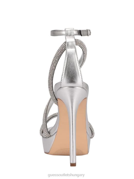 GUESS Stripe Red Touch 8ZX4F3485 Casidee Rhinestone Platform Heels