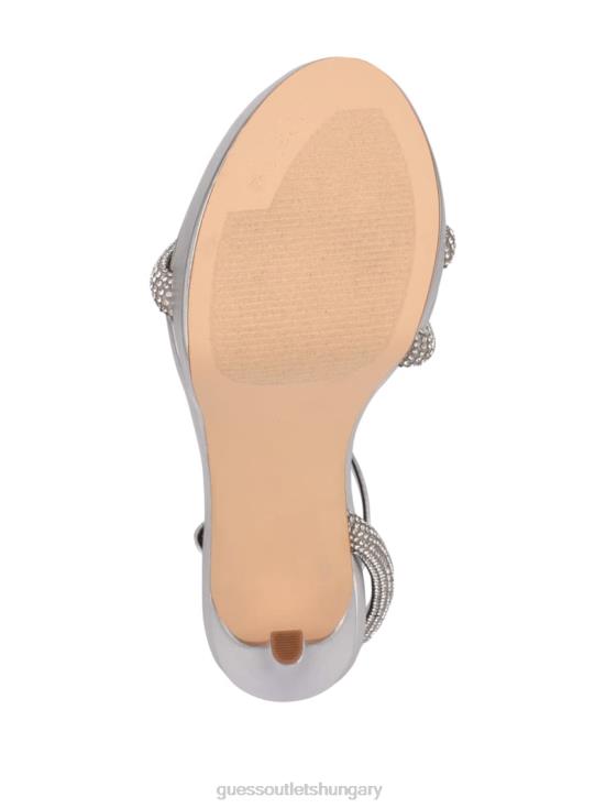 GUESS Stripe Red Touch 8ZX4F3485 Casidee Rhinestone Platform Heels