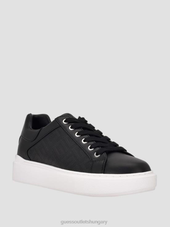 GUESS Black1 8ZX4F3367 Ivee Perforated G Low Top Sneakers