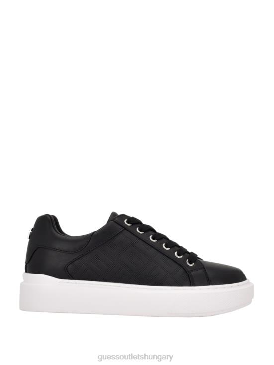 GUESS Black1 8ZX4F3367 Ivee Perforated G Low Top Sneakers