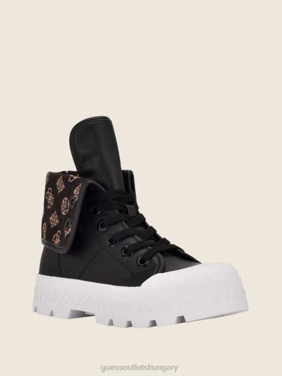 GUESS Black 8ZX4F3370 Horlo Chunky High-Top Sneakers