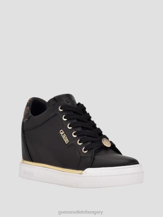 GUESS Black 8ZX4F3376 Faster Hidden Wedge Sneakers