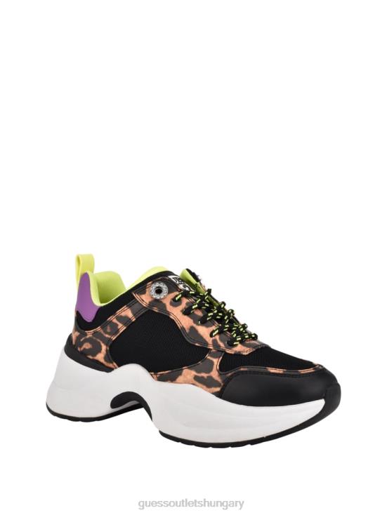 GUESS Black Fabric 8ZX4F2458 Juless Chunky Sneakers